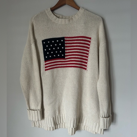 MUMU American flag sweater women’s Size M Medium. Like new - Picture 1 of 3